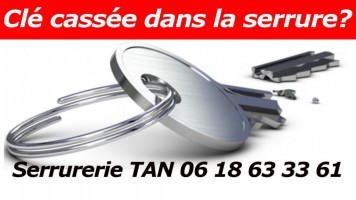 Retirer une clé cassée dans le cylindre d’une serrure de porte